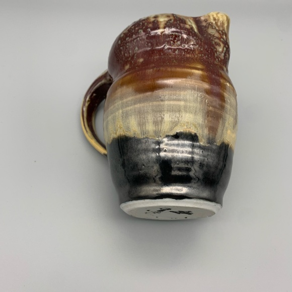 Vintage Brown Drip Asian inspired Pitcher - Picture 2 of 3